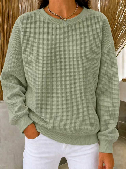 ALYRA™ Nina – Pull Texturé à Col Rond