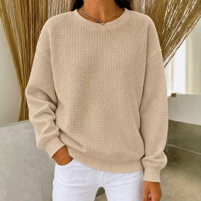 ALYRA™ Nina – Pull Texturé à Col Rond