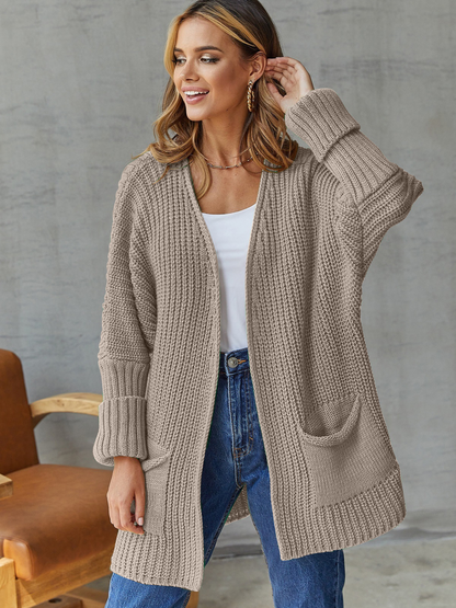 ALYRA™ Inès – Gilet Long en Maille Douce