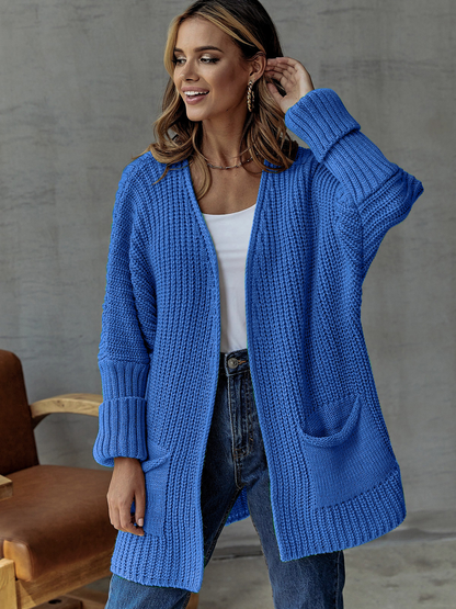 ALYRA™ Inès – Gilet Long en Maille Douce