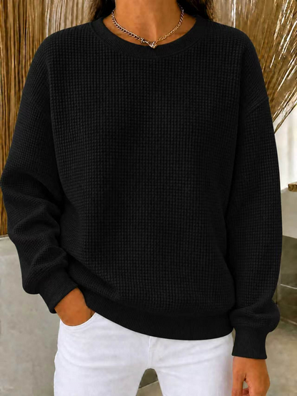 ALYRA™ Nina – Pull Texturé à Col Rond