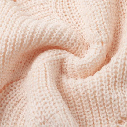 ALYRA™ Élise – Pull Ample en Maille Ajourée