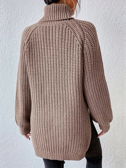 ALYRA™ Maëlle – Pull Col Roulé en Maille Épaisse